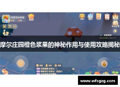 摩尔庄园橙色浆果的神秘作用与使用攻略揭秘
